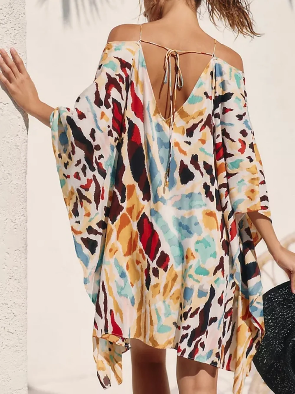 NWT By Anthropologie Printed Beach Cover Up Dress | Swim Coverup - Picture 4 of 7